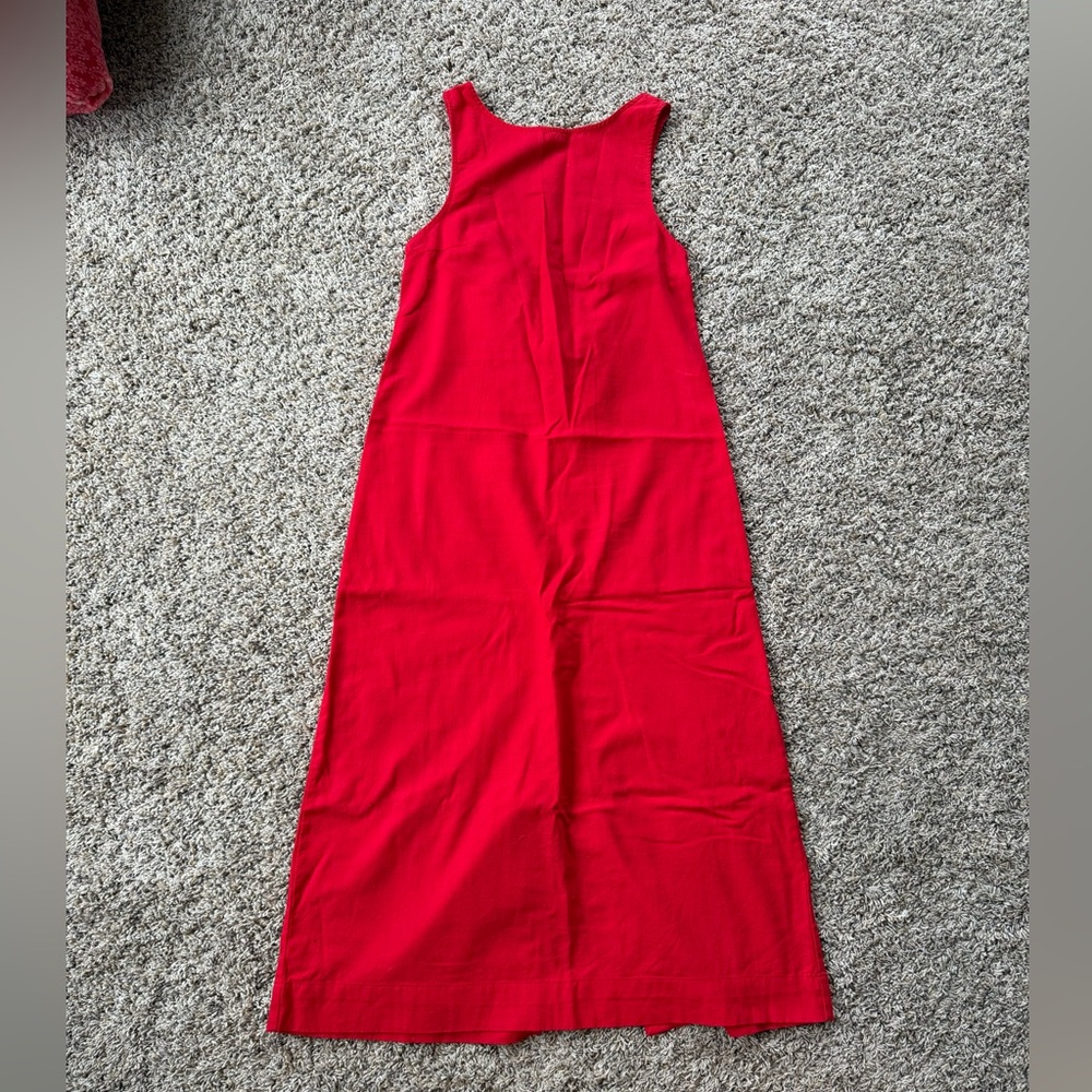 Free People Cotton Linen Vacay Perfect Midi Dress